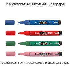 Marcadores acrílicos para todas as superfícies