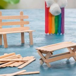 Paus de madeira natural 11,4x1cm