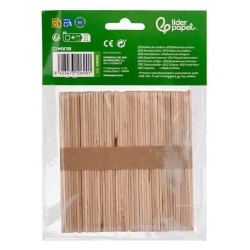 Paus de madeira natural 11,4x1cm