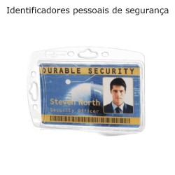 Identificadores pessoais 85x54mm Durable transparentes