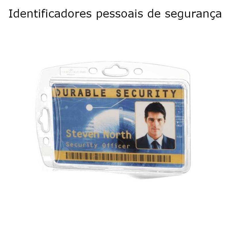 Identificadores pessoais 85x54mm Durable transparentes