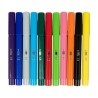 Marcadores de feltro Jumbo Liderpapel com 12 cores