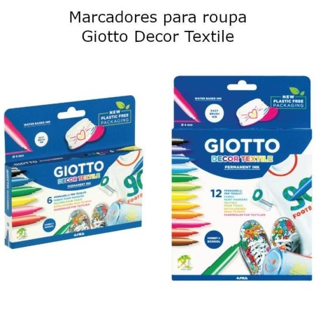 Marcadores para roupa Giotto Decor Textile