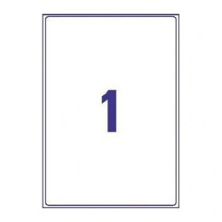 Folhas A4 adesivas transparentes para impressão laser