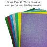Goma eva colorida com purpurinas biodegradáveis 50x70cm