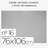 Cartão cinza 76x106cm com espessura de 1,6mm