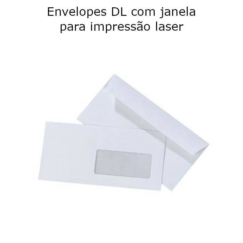 Envelopes DL com Janela para Impressão Laser
