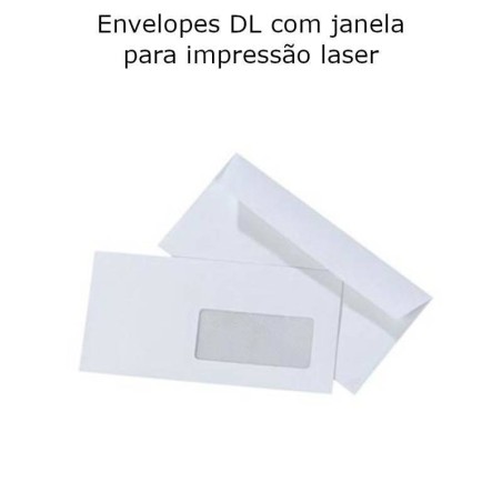 Envelopes DL com Janela para Impressão Laser