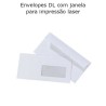 Envelopes DL com Janela para Impressão Laser