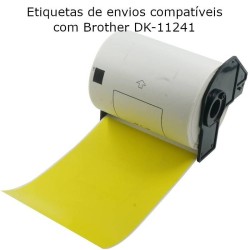 Etiquetas de Envio Compatíveis com Brother DK-11241 (102x152mm)
