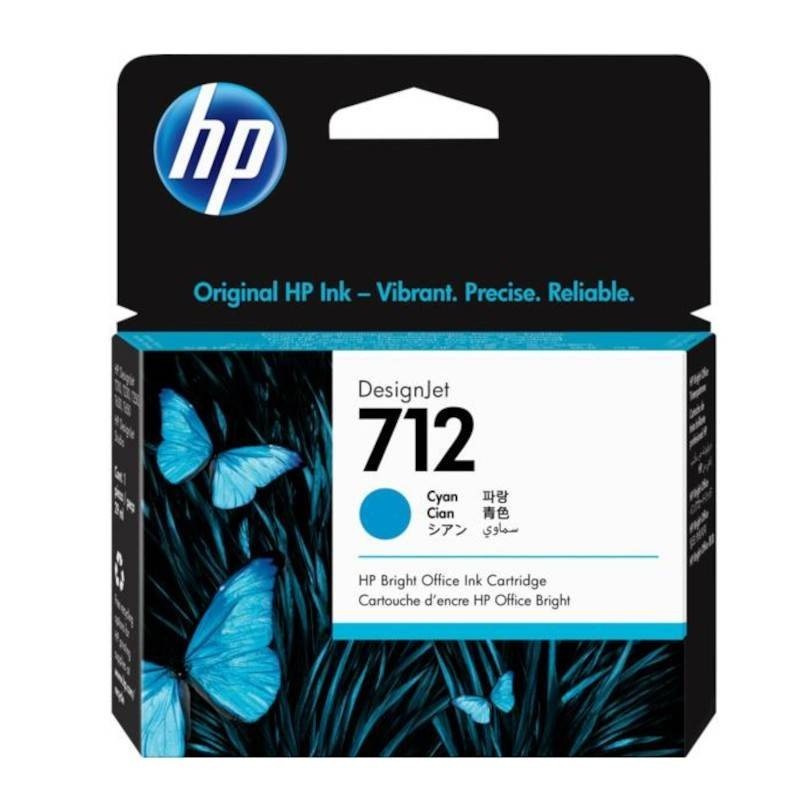 Tinteiro HP 712 Azul 3ED67A