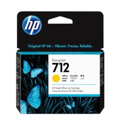 Tinteiro HP 712 Amarelo 3ED69A