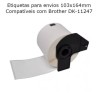 Etiquetas de Envio 103x164mm Compatíveis com Brother DK-11247