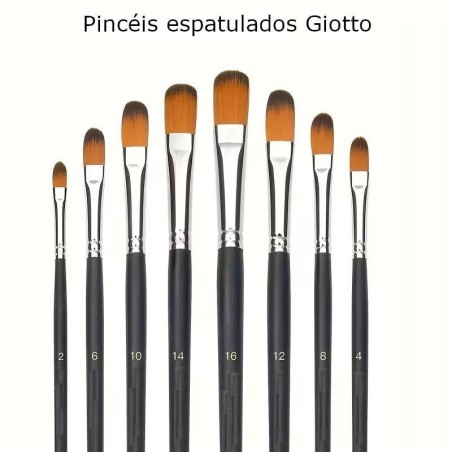 Pincéis espatulados Giotto Taklon
