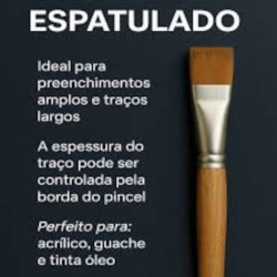 Pincéis espatulados Giotto Taklon