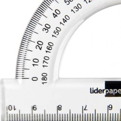 Transferidores 10 cm em Plástico Cristal