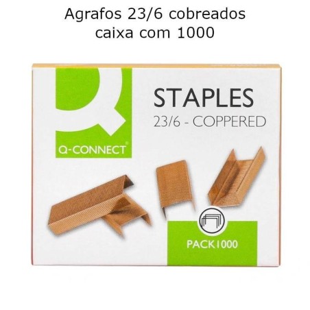 Agrafos 23/6 cobreados