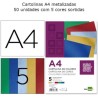 Cartolinas metalizadas A4