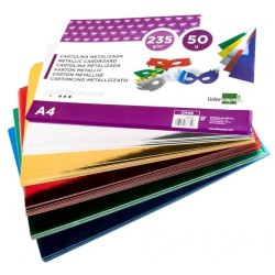 Cartolinas metalizadas A4