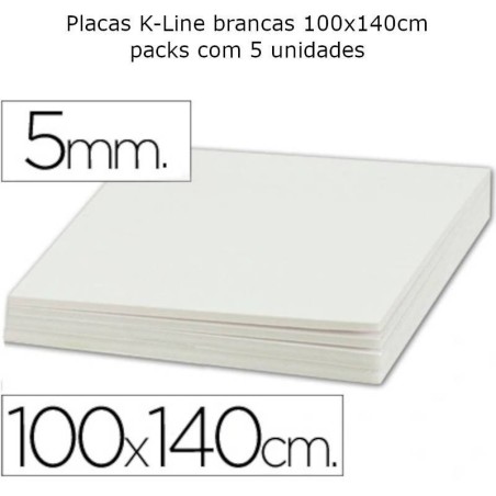 Placas K-Line brancas 100x140cm