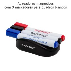 Apagador magnético com marcadores para quadro branco