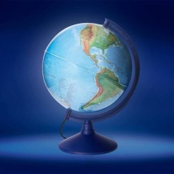 Globo terrestre iluminado