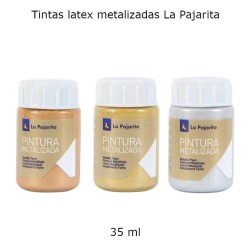Tintas latex metalizadas La Pajarita 35 ml