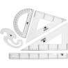 Conjunto de réguas escolares