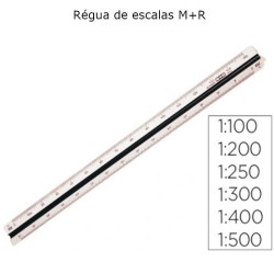 Réguas de escalas triangulares M+R