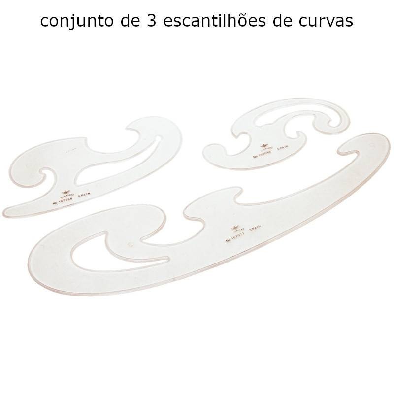 Escantilhões de curvas cristal