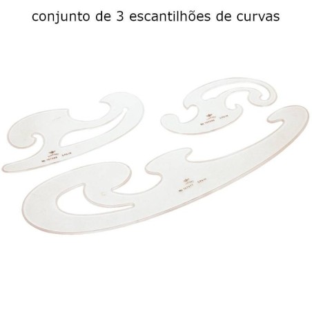 Escantilhões de curvas cristal