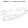 Escantilhões de curvas cristal