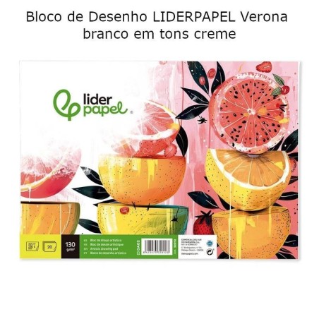 Bloco de Desenho LIDERPAPEL Verona Creme
