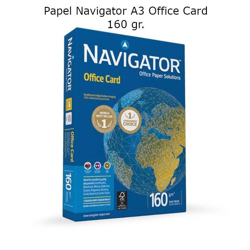 Papel de Fotocópia A3 Navigator Office Card 160 gr.