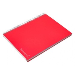 Caderno espiral Jolly A4 140 folhas  lisas capa dura cores sortidas