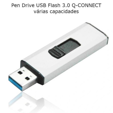 Pen Drive USB Flash 3.0 Q-CONNECT - várias capacidades.