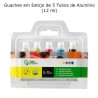 Guaches em Estojo de 5 Tubos de Alumínio (12 ml)