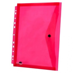 Envelopes plásticos A4 com furação para arquivar