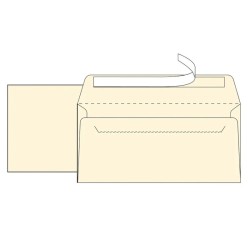 Envelopes DL vergê amarelados 110x220 mm