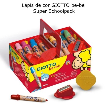 Lápis de cor GIOTTO be-bè Super Schoolpack