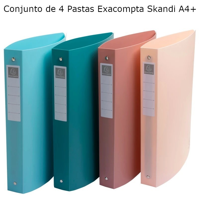 Conjunto de 4 Pastas Exacompta Skandi A4+