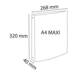 Conjunto de 4 Pastas Exacompta Skandi A4+
