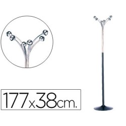 Cabide Metálico de Pé com 6 Suportes Redondos