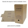 Caixa de Arquivo Morto Lombada 14 cm Kraft (pack 25 unidades)