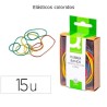 Elásticos Coloridos Q-CONNECT em Caixa 15 g