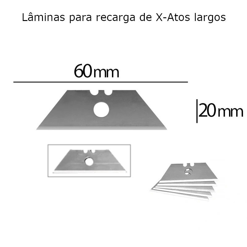 Lâminas para recarga de X-Atos largos