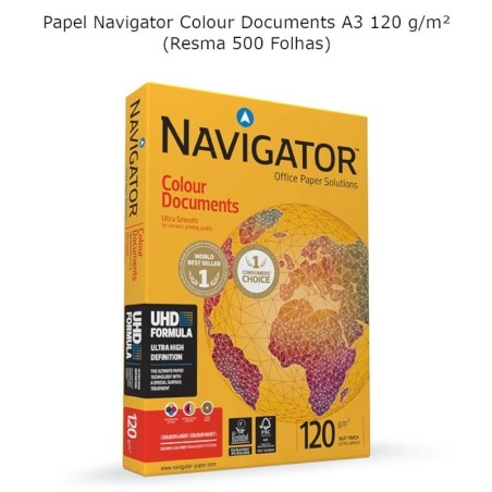 Papel Navigator Colour Documents A3 120 g/m² (Resma 500 Folhas)