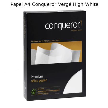 Papel A4 Conqueror Vergé High White 100gr 1x500Folhas