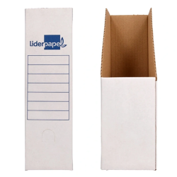 Porta Revistas Liderpapel ECOUSE Cartão Reciclado Branco