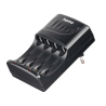 Carregador de Pilhas AA/AAA NiMH 4 Unidades Preto – Hama